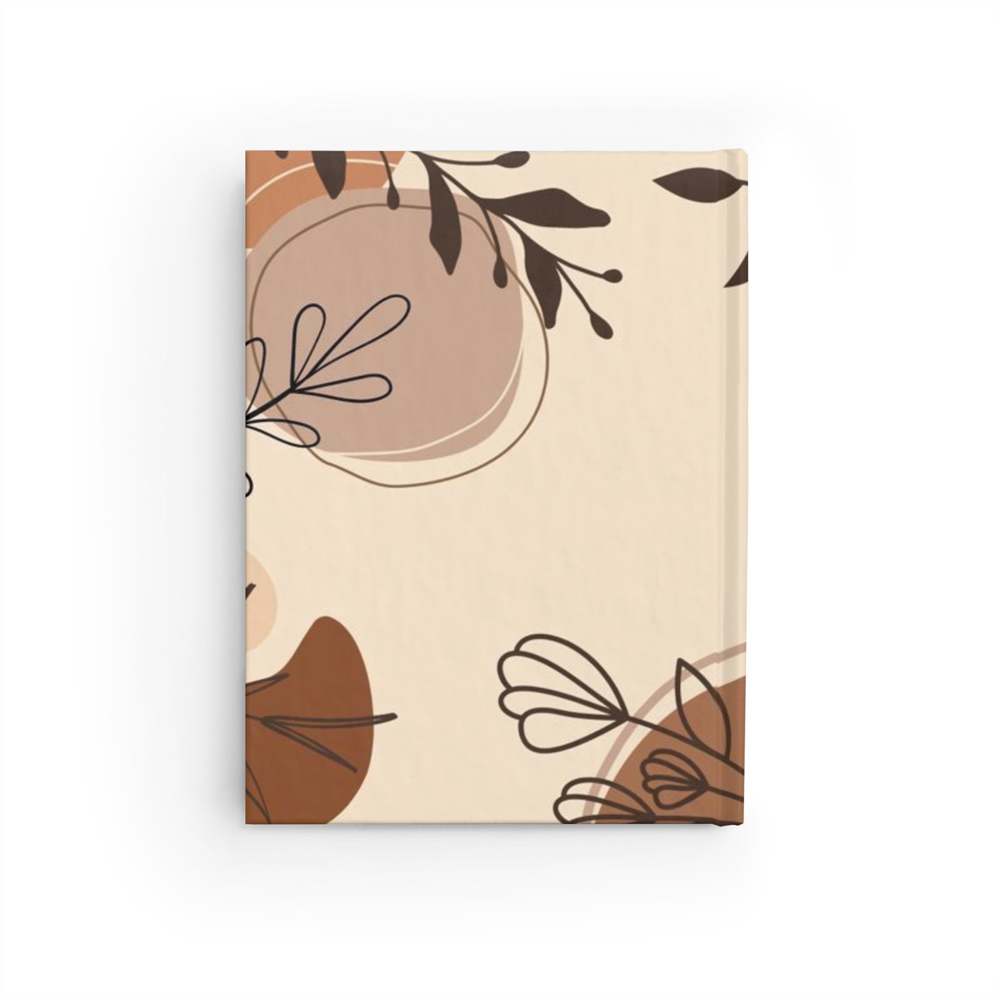 Neutral Boho Floral Journal | Blank Lined Notebook