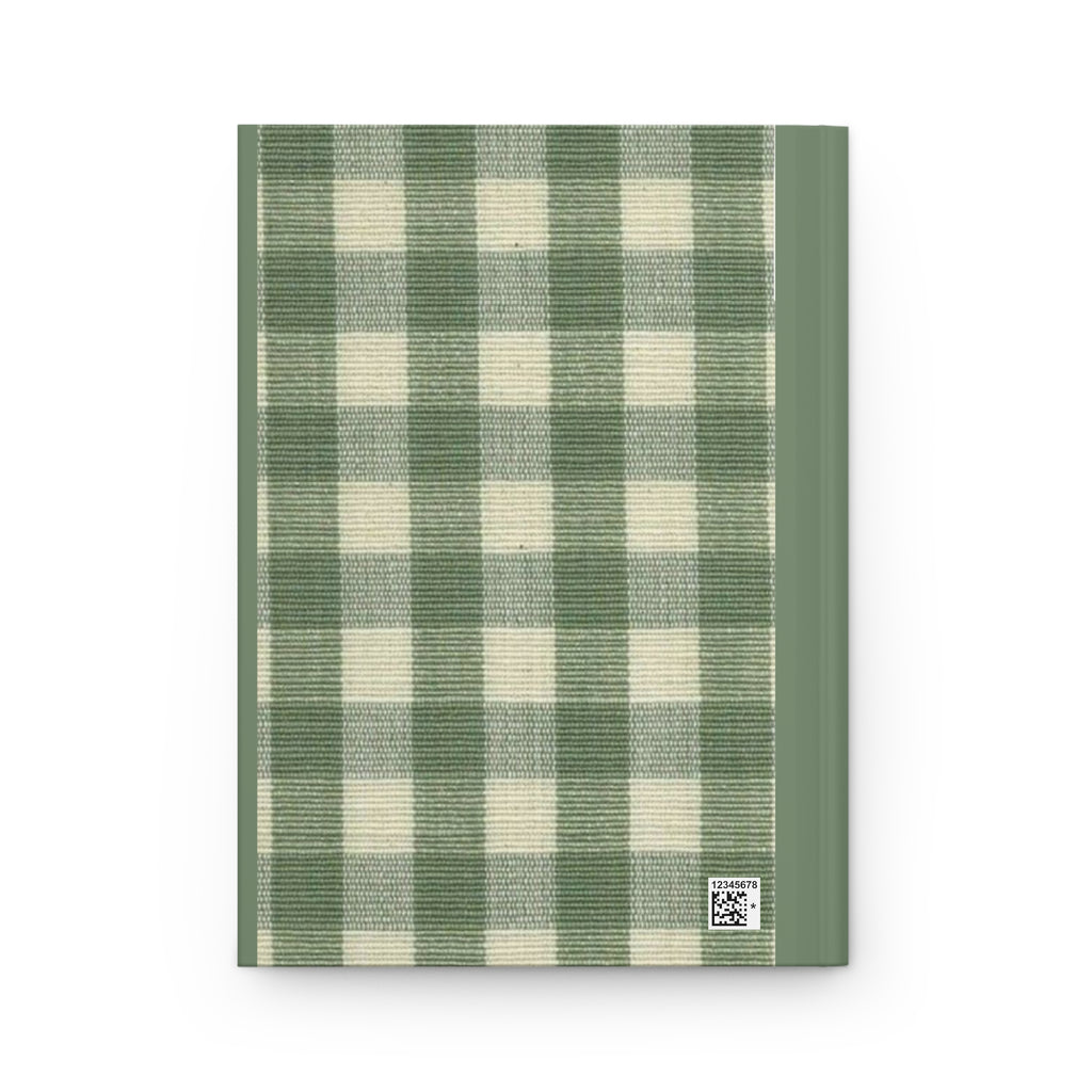 Messy and Magical Green Plaid Hardcover Journal — Lined Notebook for Notes & Gratitude