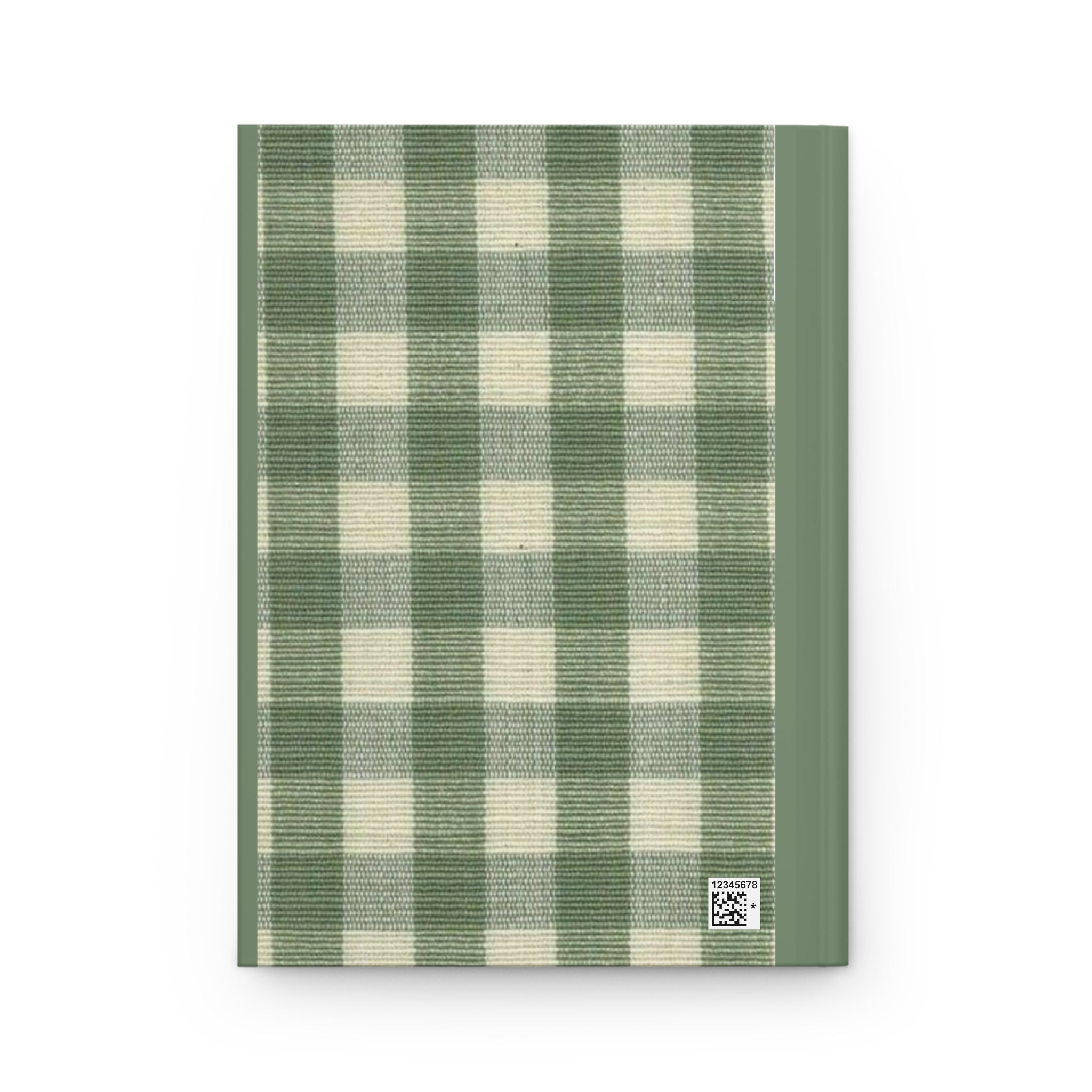 Messy and Magical Green Plaid Hardcover Journal — Lined Notebook for Notes & Gratitude