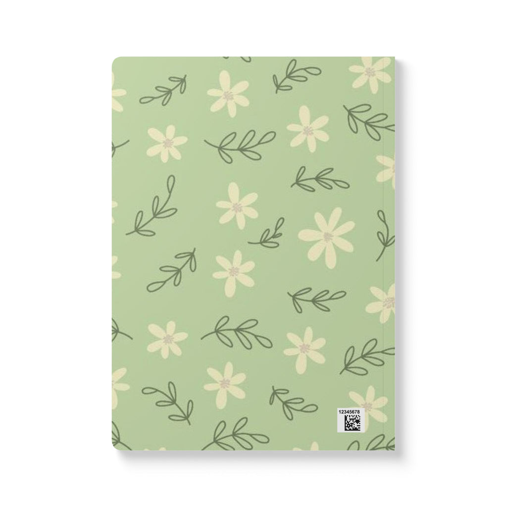 Aesthetic Floral Design Softcover Journal | Flower Pattern Notebook