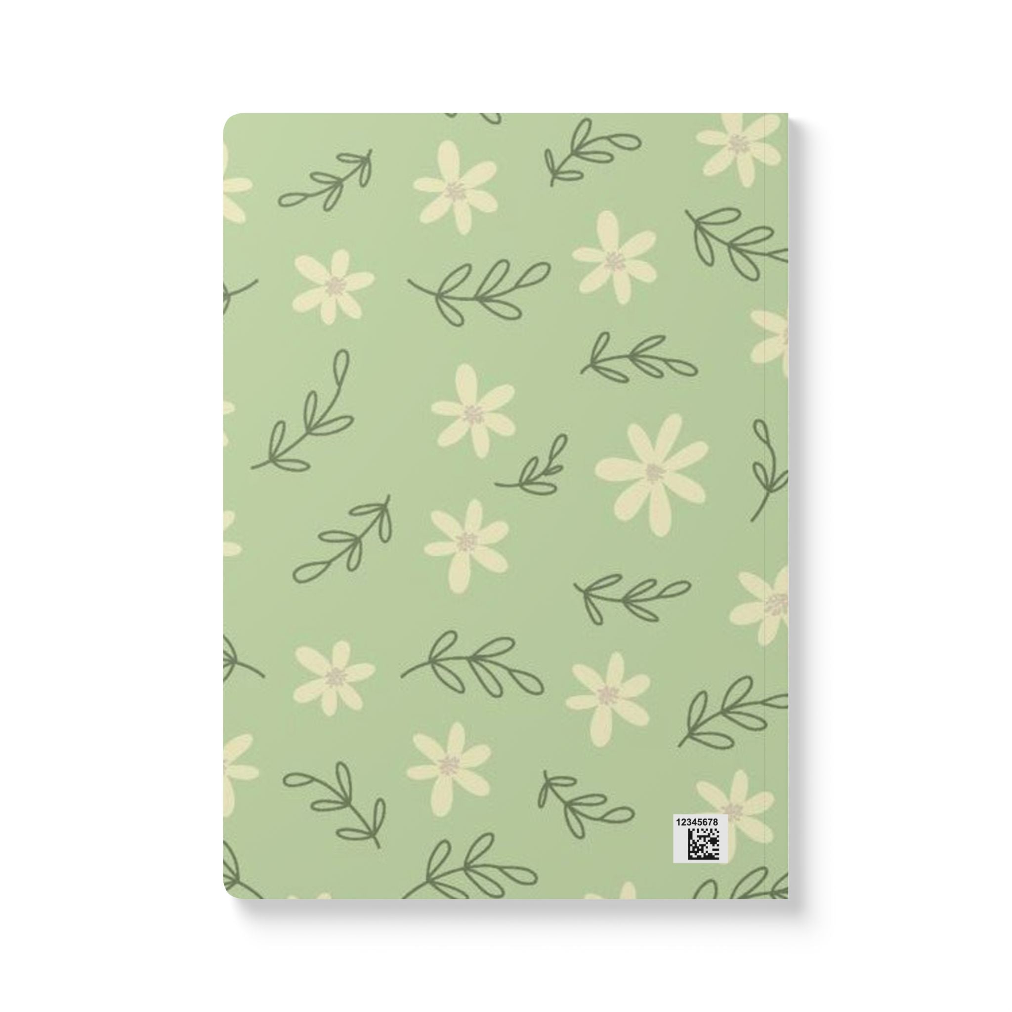 Aesthetic Floral Design Softcover Journal | Flower Pattern Notebook