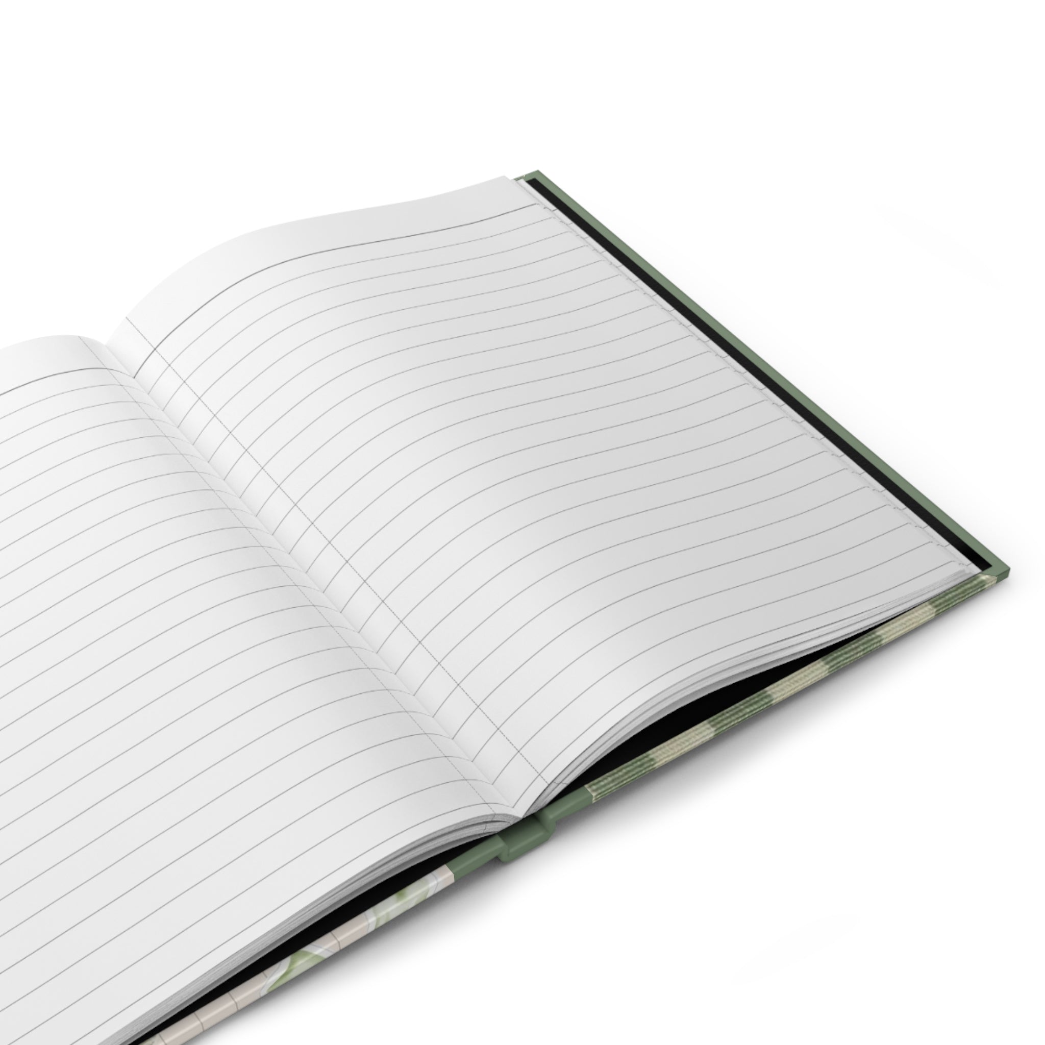 Messy and Magical Green Plaid Hardcover Journal — Lined Notebook for Notes & Gratitude