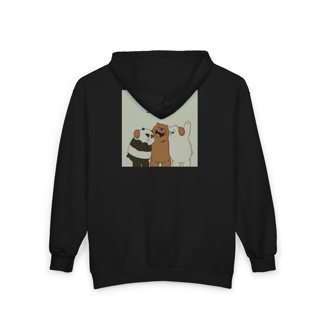 Smiling Cartoon Bears Hoodie | Full Zip Sweatshirt