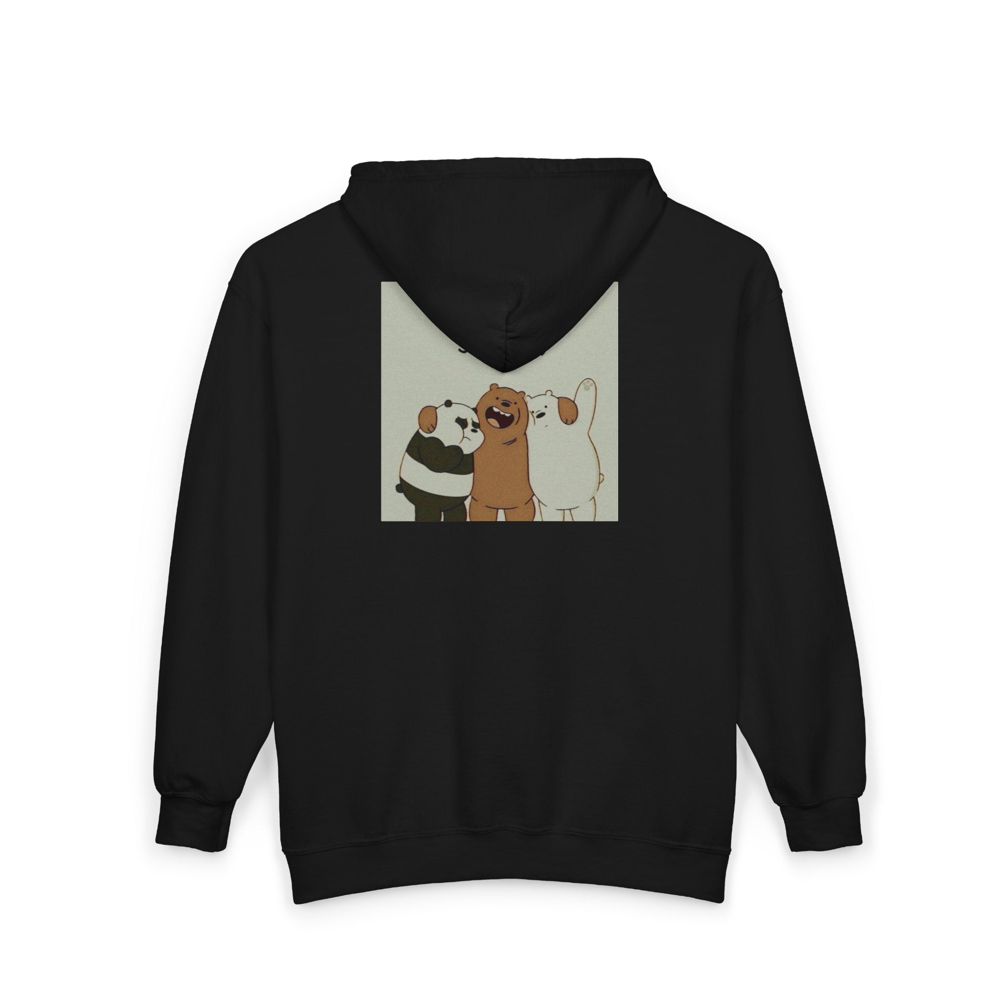 Smiling Cartoon Bears Hoodie | Full Zip Sweatshirt